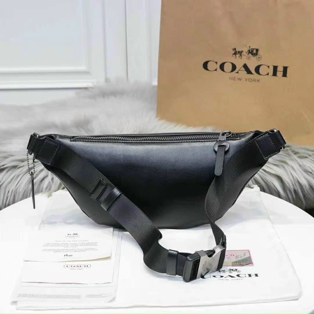 Túi bao tử Coach nam màu đen