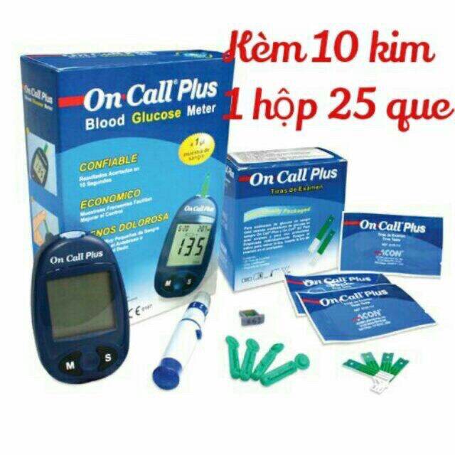 Que thử máy đo đường huyết Acon On Call Plus