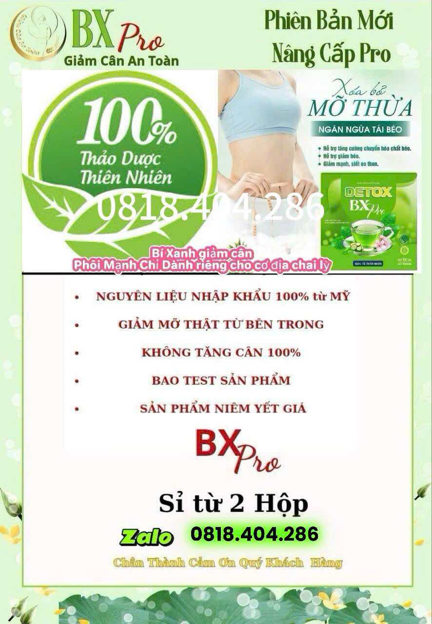 TRÀ GIẢM CÂN CỐT BÍ XANH DETOX GIẢM MẠNH (10G). 