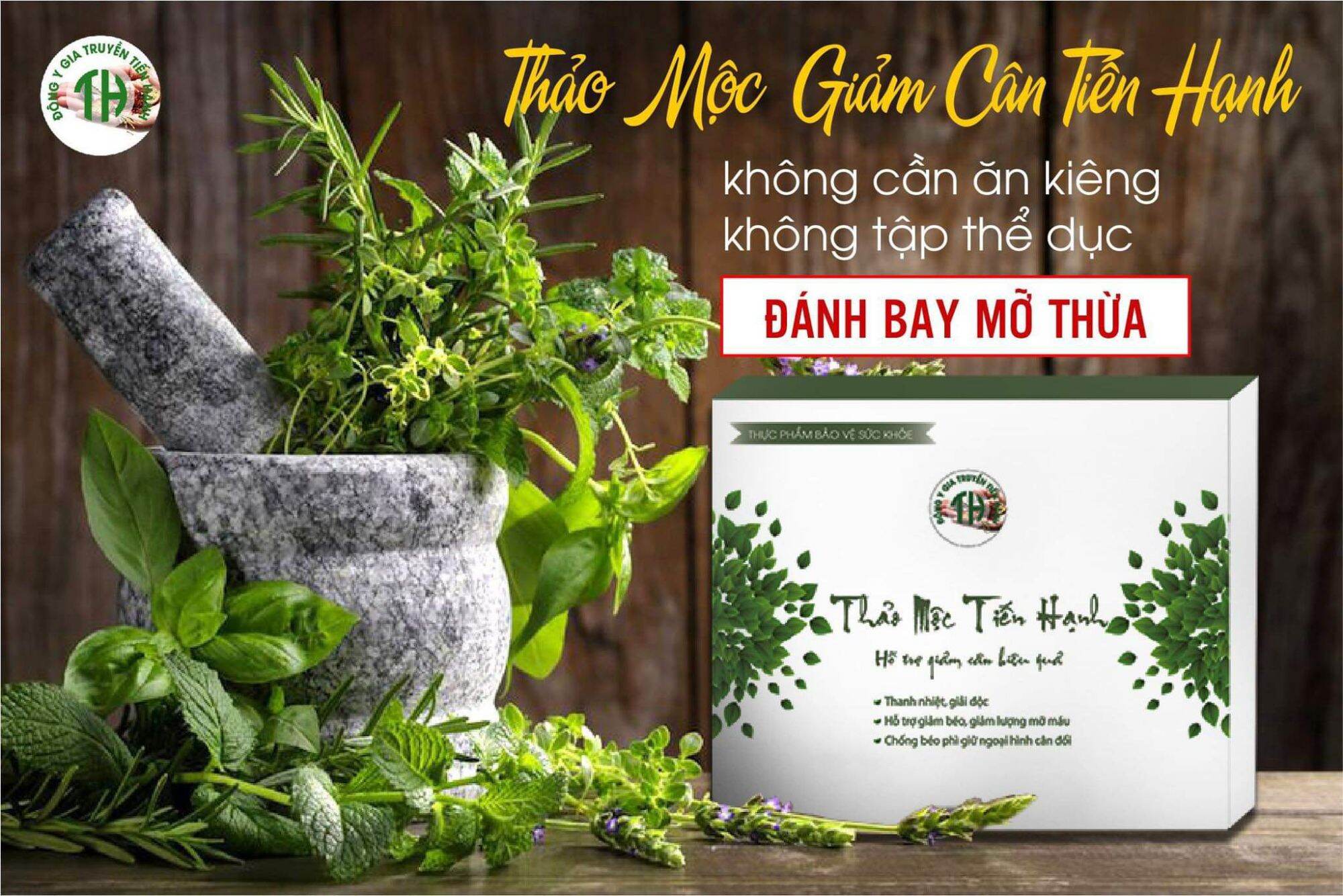 Trà thảo mộc giảm cân tiến hạnh chính hãng nửa hộp