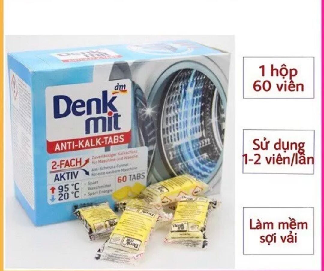 Viên tẩy lồng giặt Denkmit - Hàng Đức - Mẫu mới 2022 - Giá của 1 viên
