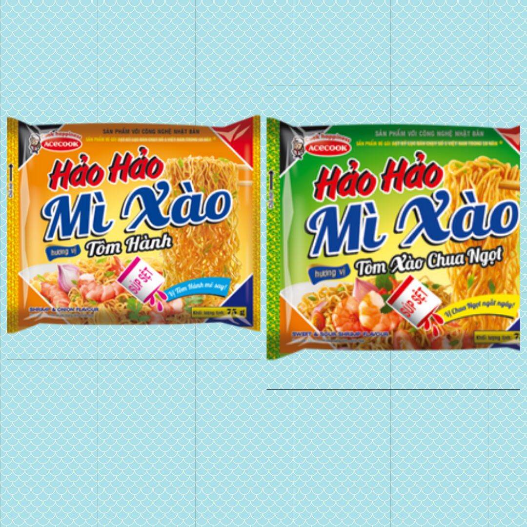 Combo 10 gói mì hảo hảo xào tôm xào/ tôm hành