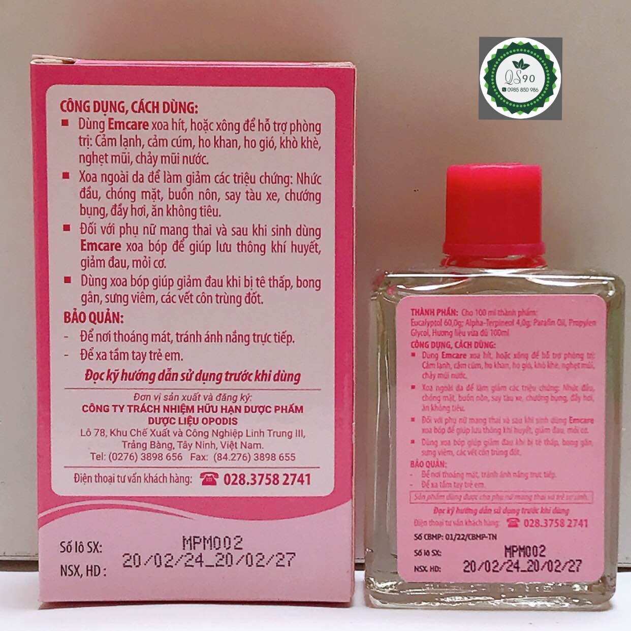 Dầu Tràm Cho Em Bé Emcare 1 chai 25ml