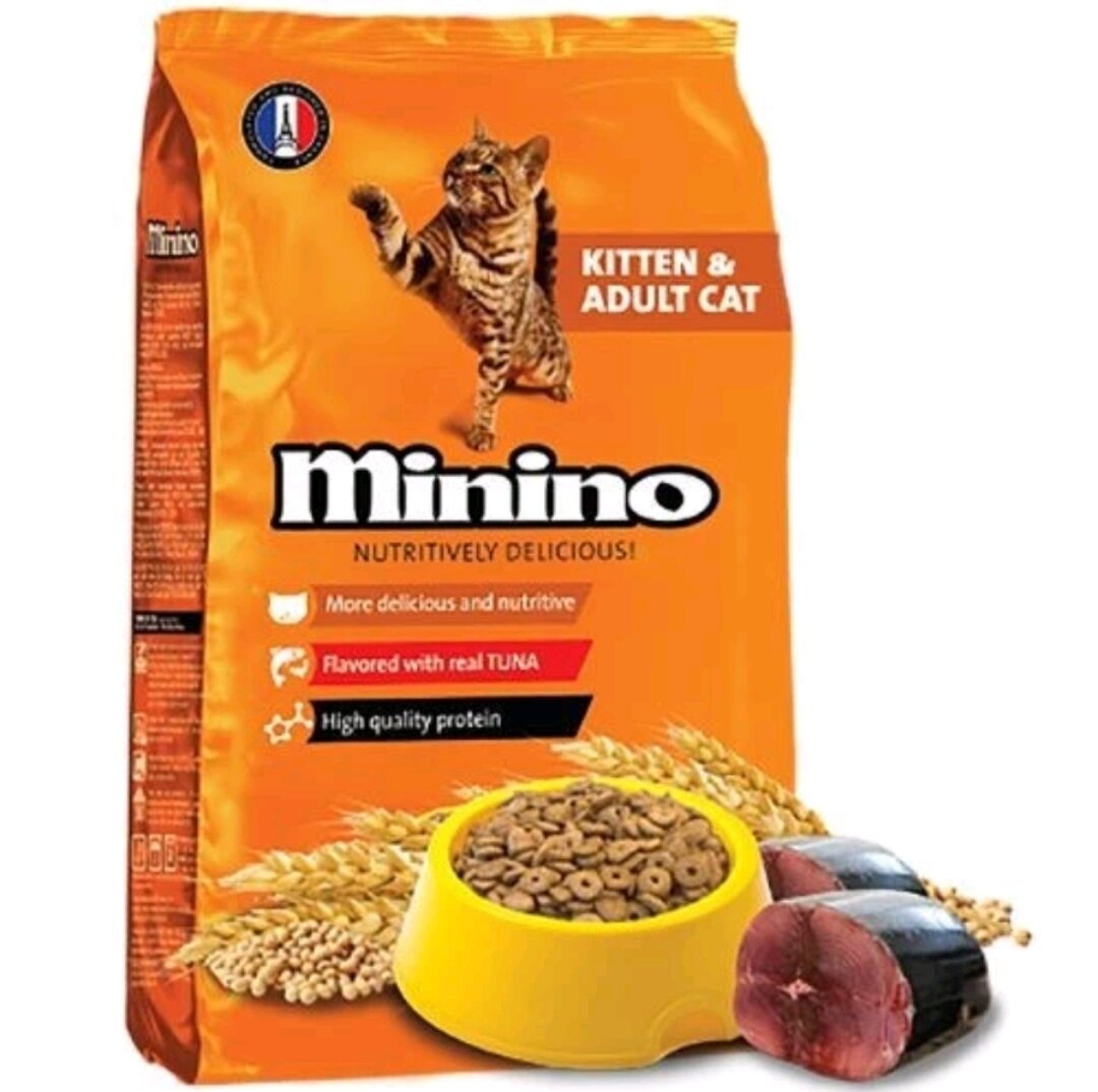 [Q12]Thức ăn hạt cho mèo Minino Tuna Flavored 480 gr