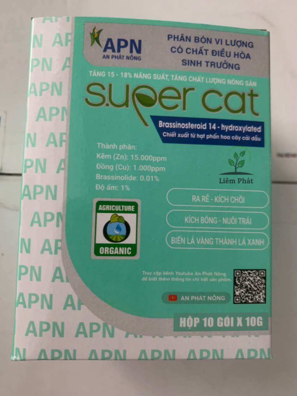 1 hộp 10 gói super cat của an phát nông
