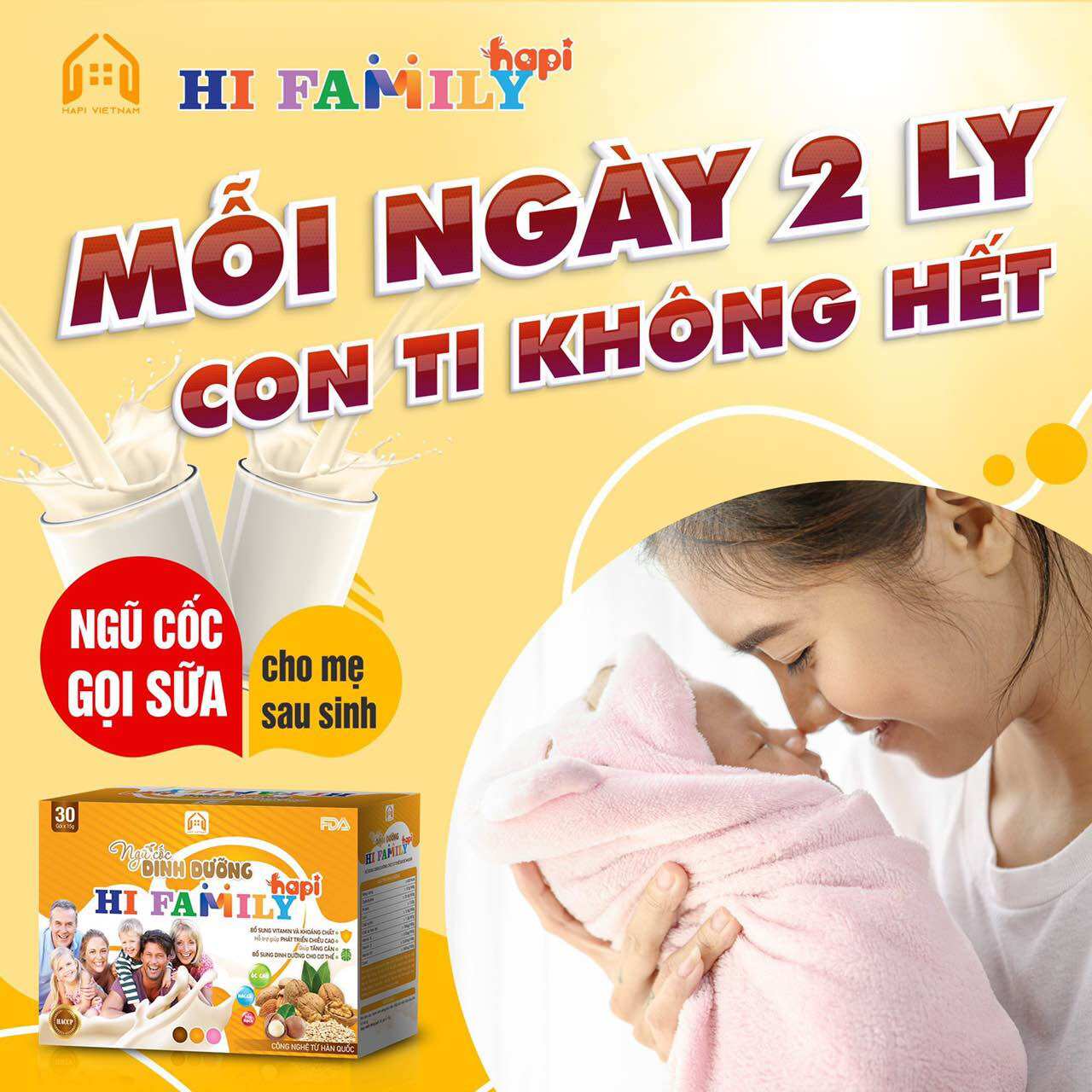 Ngũ cốc bầu và sau sinh hi family - hi mom hapi dành cho mẹ