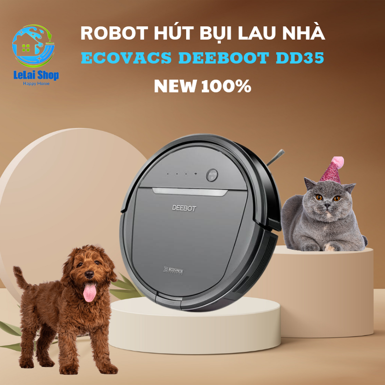 [💖FREE SHIP💖CỰC BỀN] ROBOT HÚT BỤI LAU NHÀ ECOVACS DEEBOT DD35 / DD36 / DD56 - LELAI SHOP
