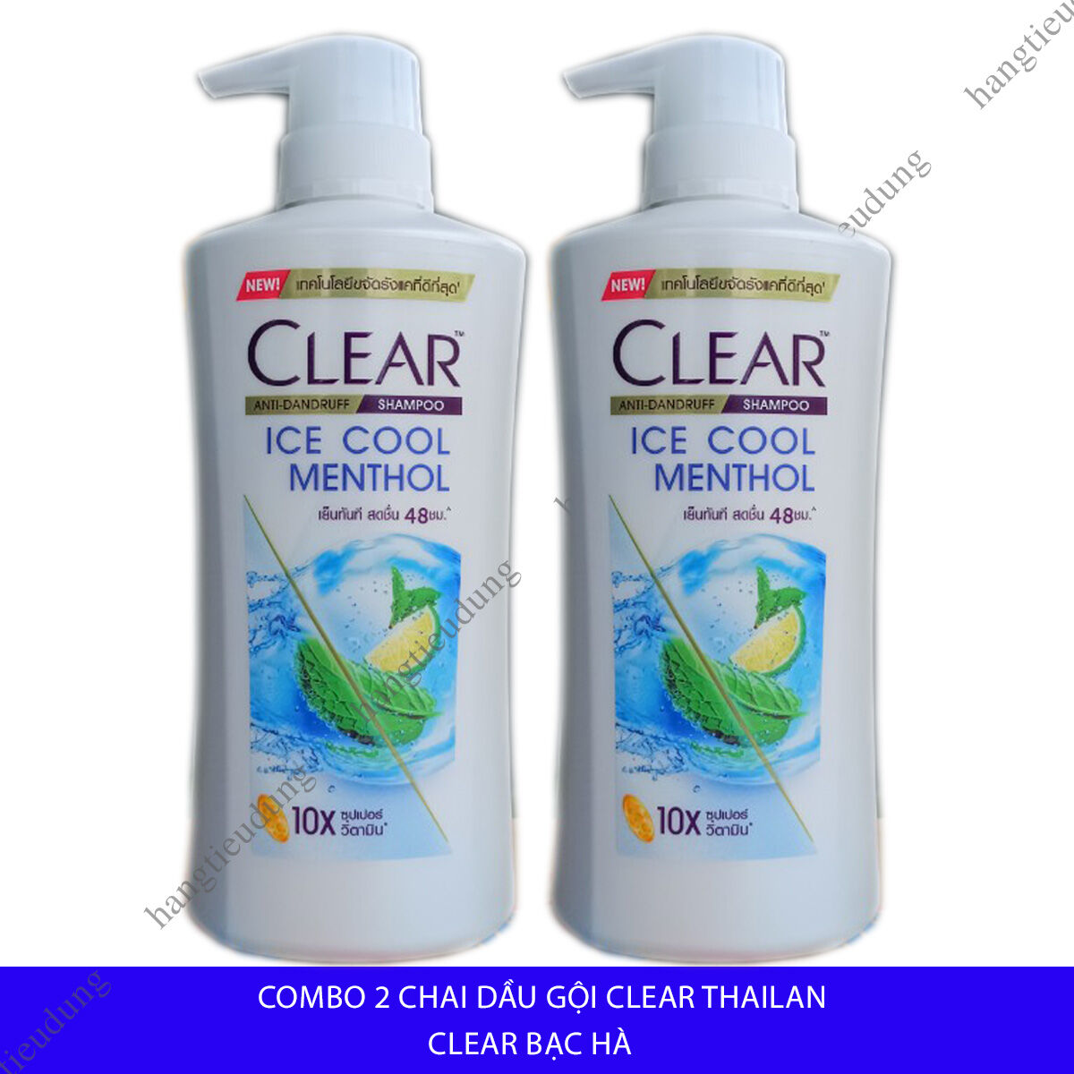 Dầu gội clear thái lan bạc hà chai 400ml hàng nội địa