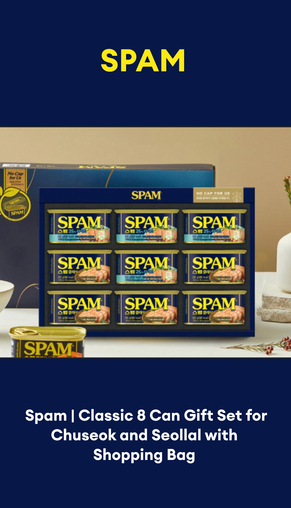 Spam Classic No. 8 Gift Set/Shopping bag included / Seollal