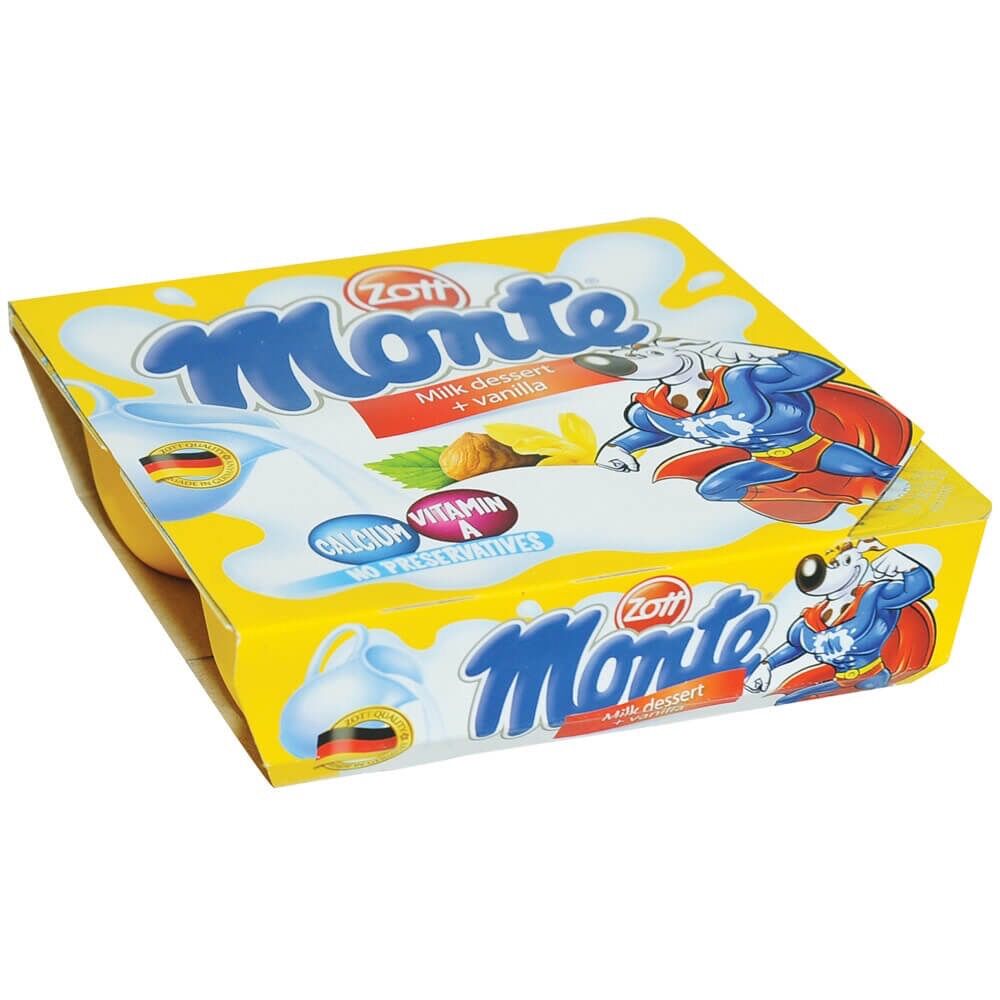 Lốc 4 hộp váng sữa Monte vani 55g