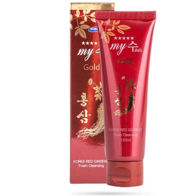 Sữa Rửa Mặt Hồng Sâm Đỏ My Gold 130ml