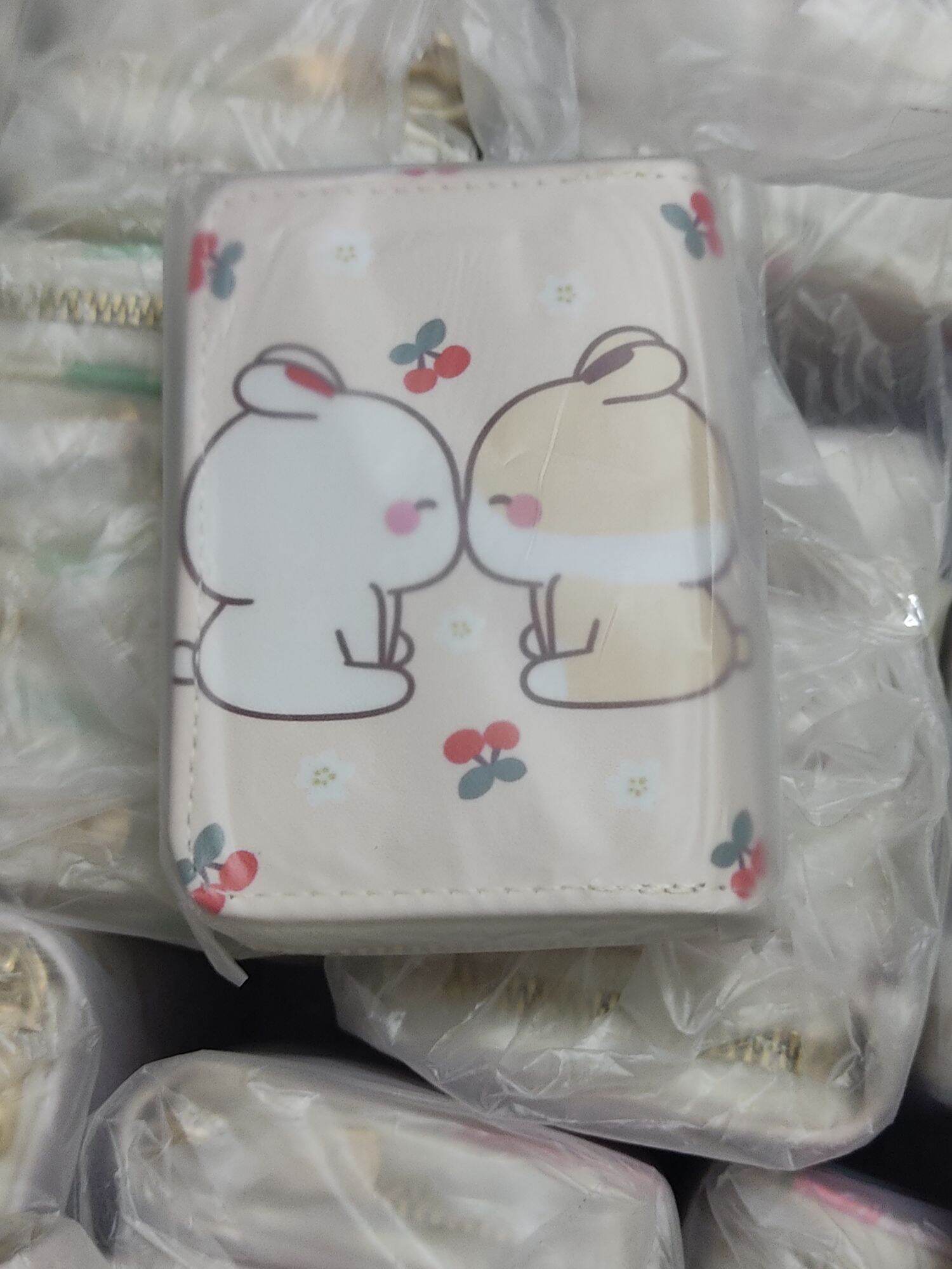 Ví ngắn cầm tay thỏ hoa quả mini cute