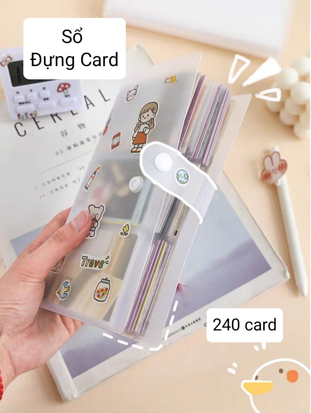 Sổ đựng lomo card, thẻ ảnh mini 240 ô