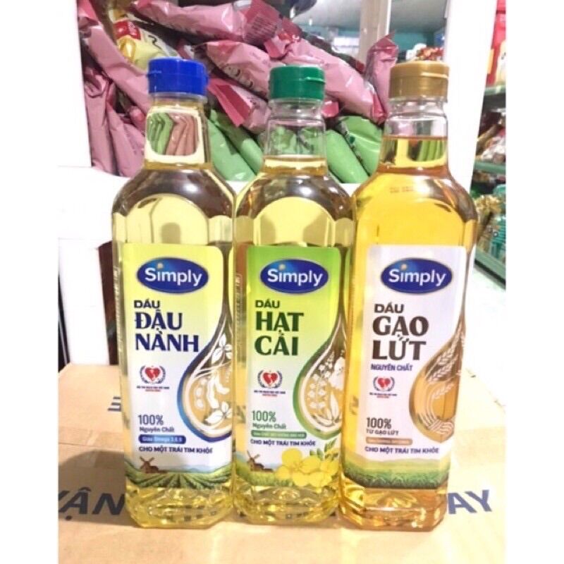Dầu ăn Simply chai 1 lít