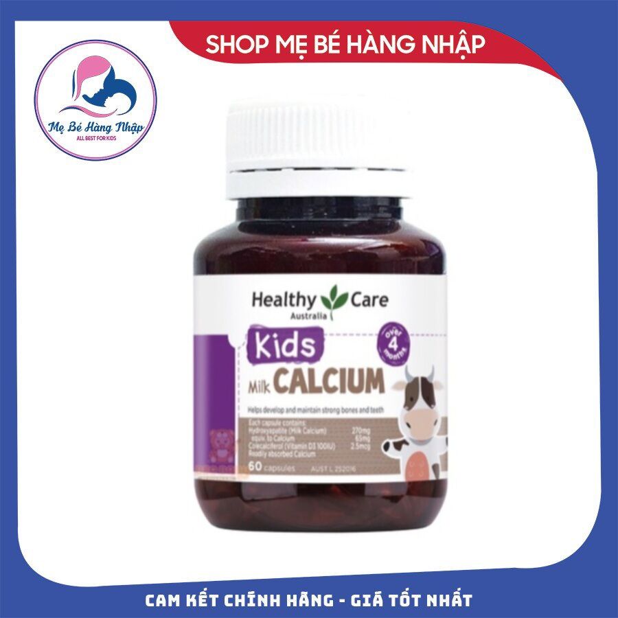 Canxi sữa Milk calcium Healthy care - Milk canxi 60v úc