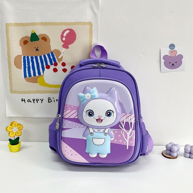 Balo in nổi hình thú cưng cho bé đi học mầm non