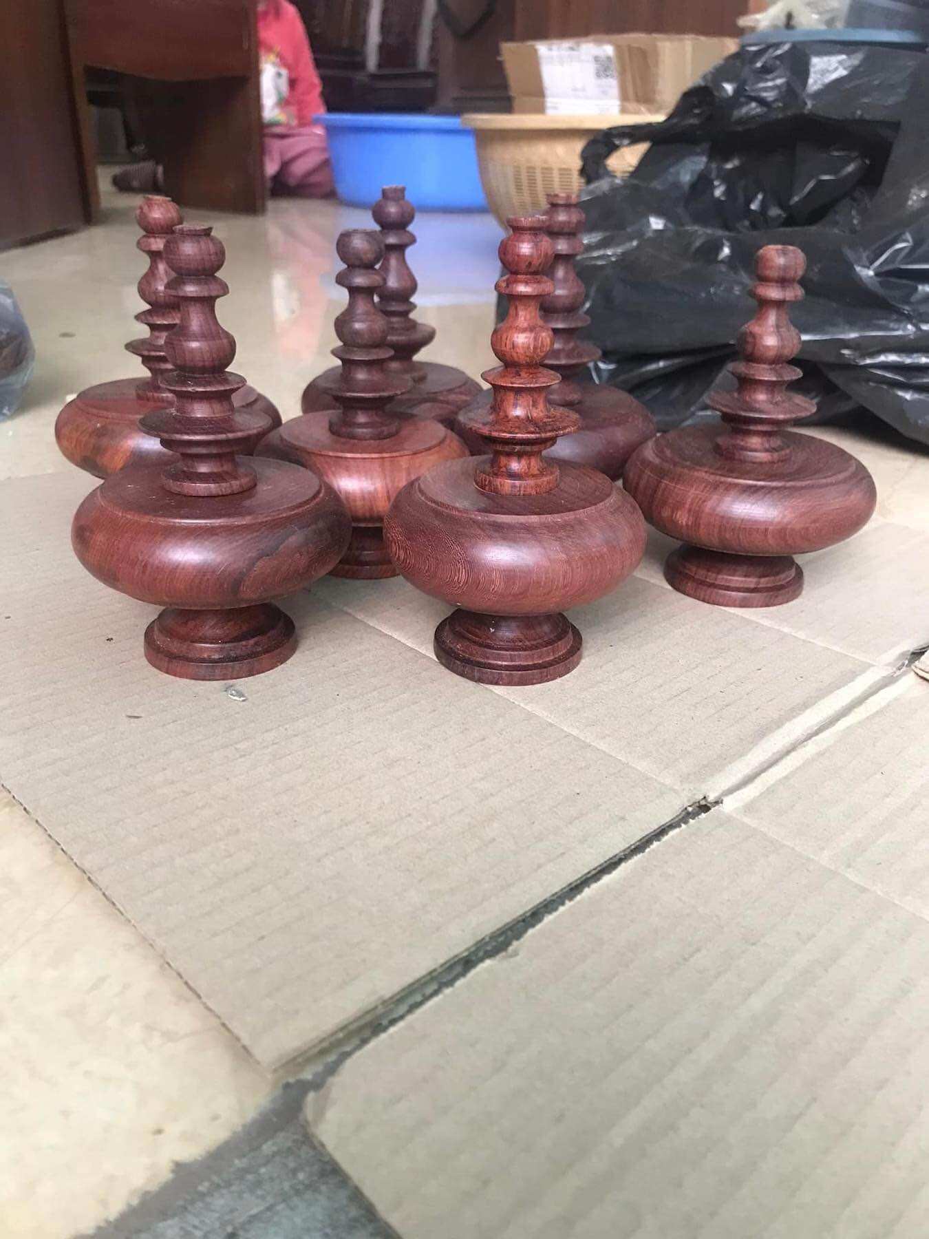 Nậm gỗ cẩm , phụ kiện lồng chim chào mào