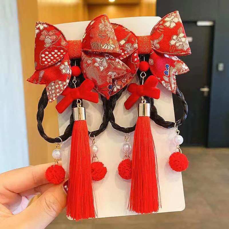 Set kẹp tóc cổ trang trung hoa cho bé