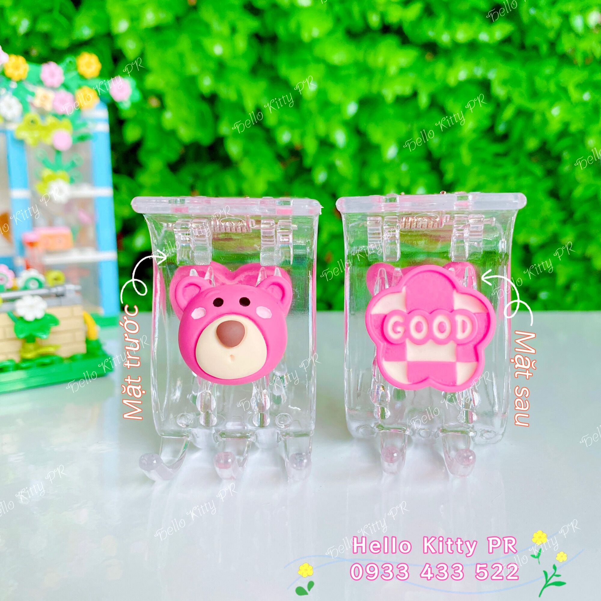 Kẹp càng cua 3 răng - 5 răng gấu dâu Lotso HelloKitty PR