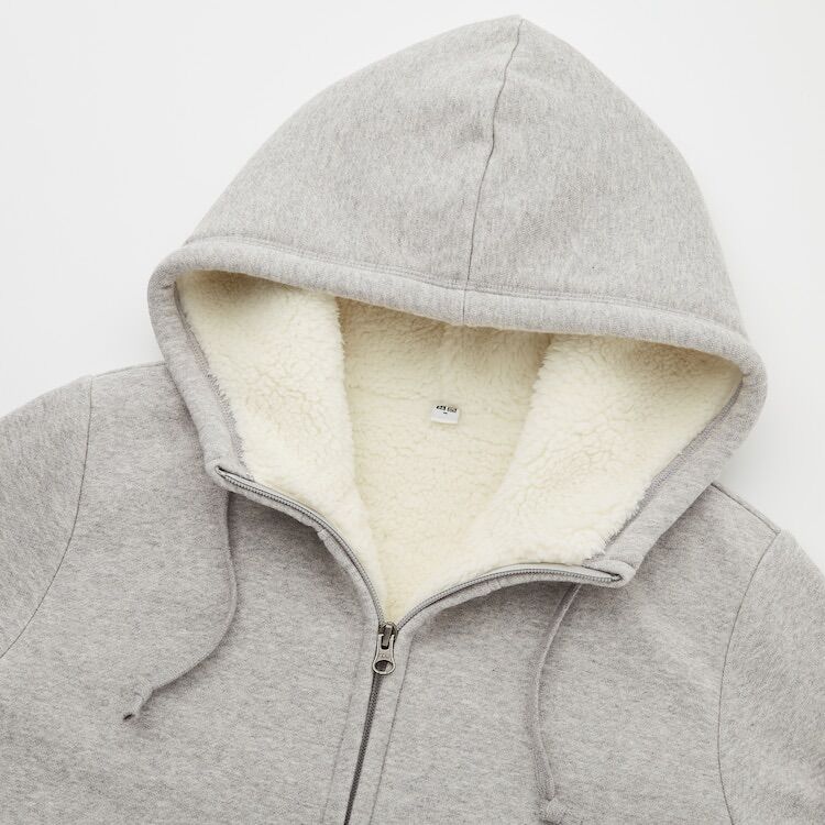 Áo khoác nỉ lót lông nữ Uniqlo