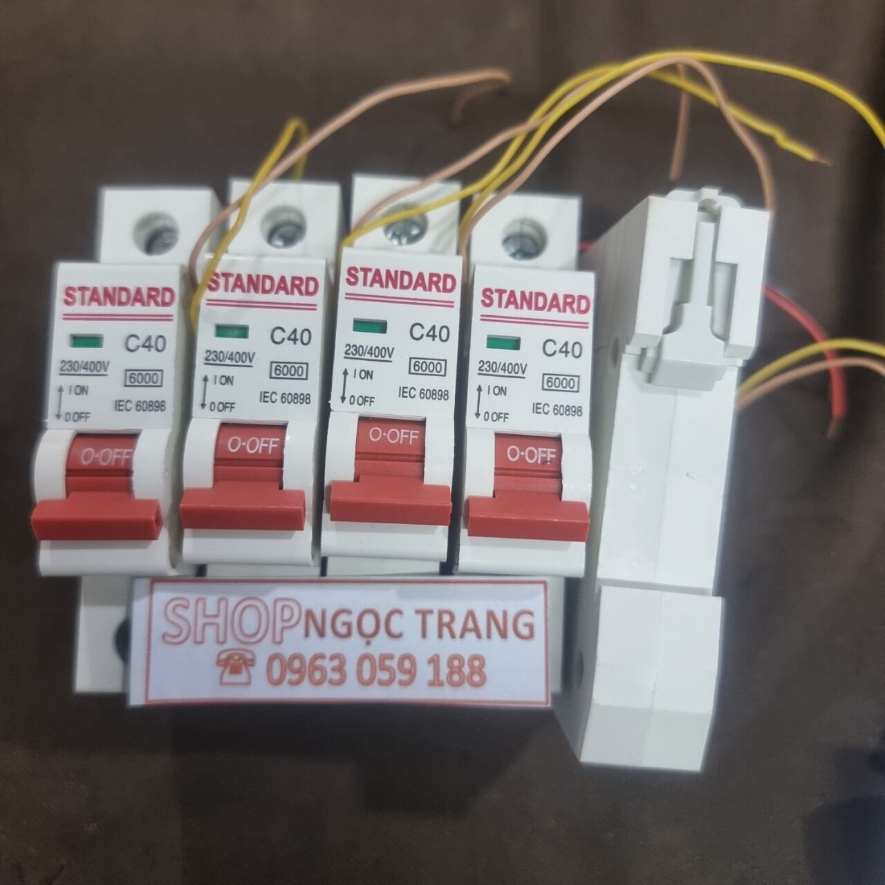 Aptomat 1Pha C50A Có Cuộn Hút Bên Trong Dùng Cho Ổn Áp Lioa Giá 1 cái