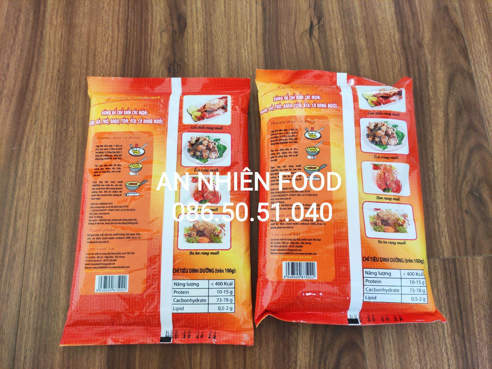 Bột Rang Muối Hiệu Hamyda Túi 450gram
