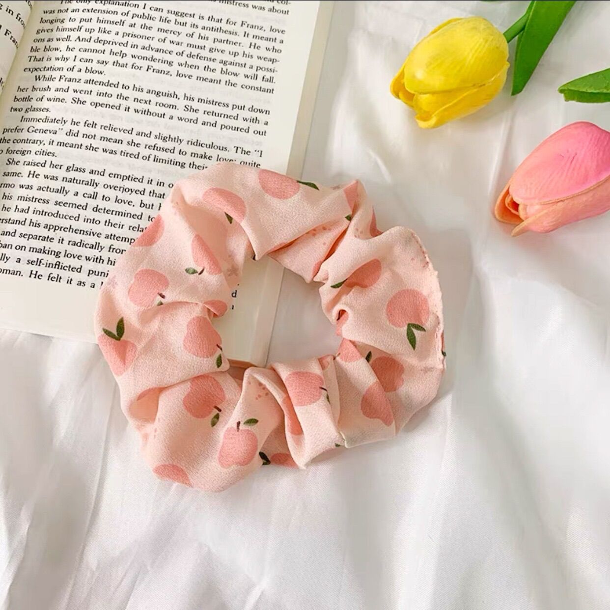Dây Buộc Tóc, Cột tóc Scrunchies Co Giãn Thời Trang Nhiều Màu