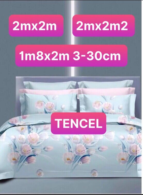 🔍 drap 2mx2m - 2mx2m2 -1m8x2m 🌼 tencel mùa hè 🍀4 món 🌸