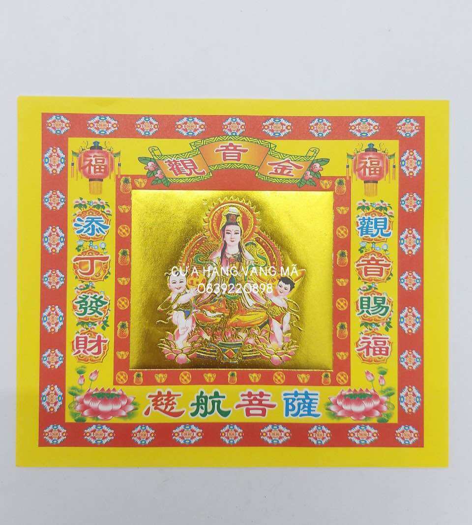 Giấy xếp hoa sen nhiều mẫu/ quan âm/ thần tài/ thuyền vàng tài lộc/ thỏi vàng/ hoa sen hồng - giấy nhũ vàng dày đẹp