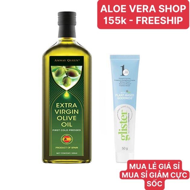 (155k)Combo Dầu olive nguyên chất Away Queen Extra Virgin Olive Oil vs Kem Đánh Răng Đa Năng Mini Away