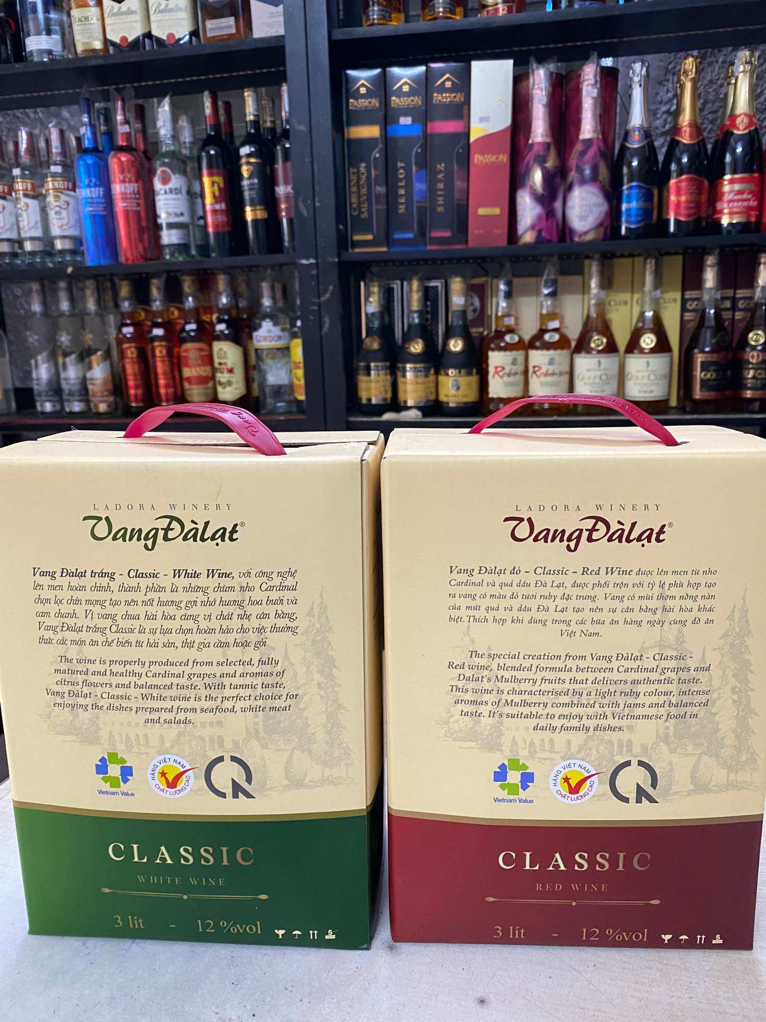 Vang Đà Lạt CLASSIC Đỏ 12% 3 Lít