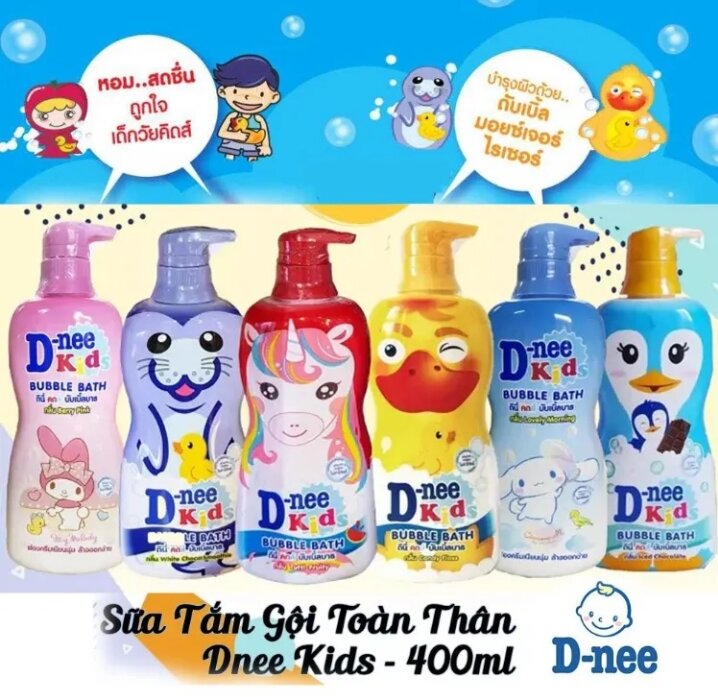 Sữa tắm Dnee Kid cho bé hàng chuẩn Nội địa Thái