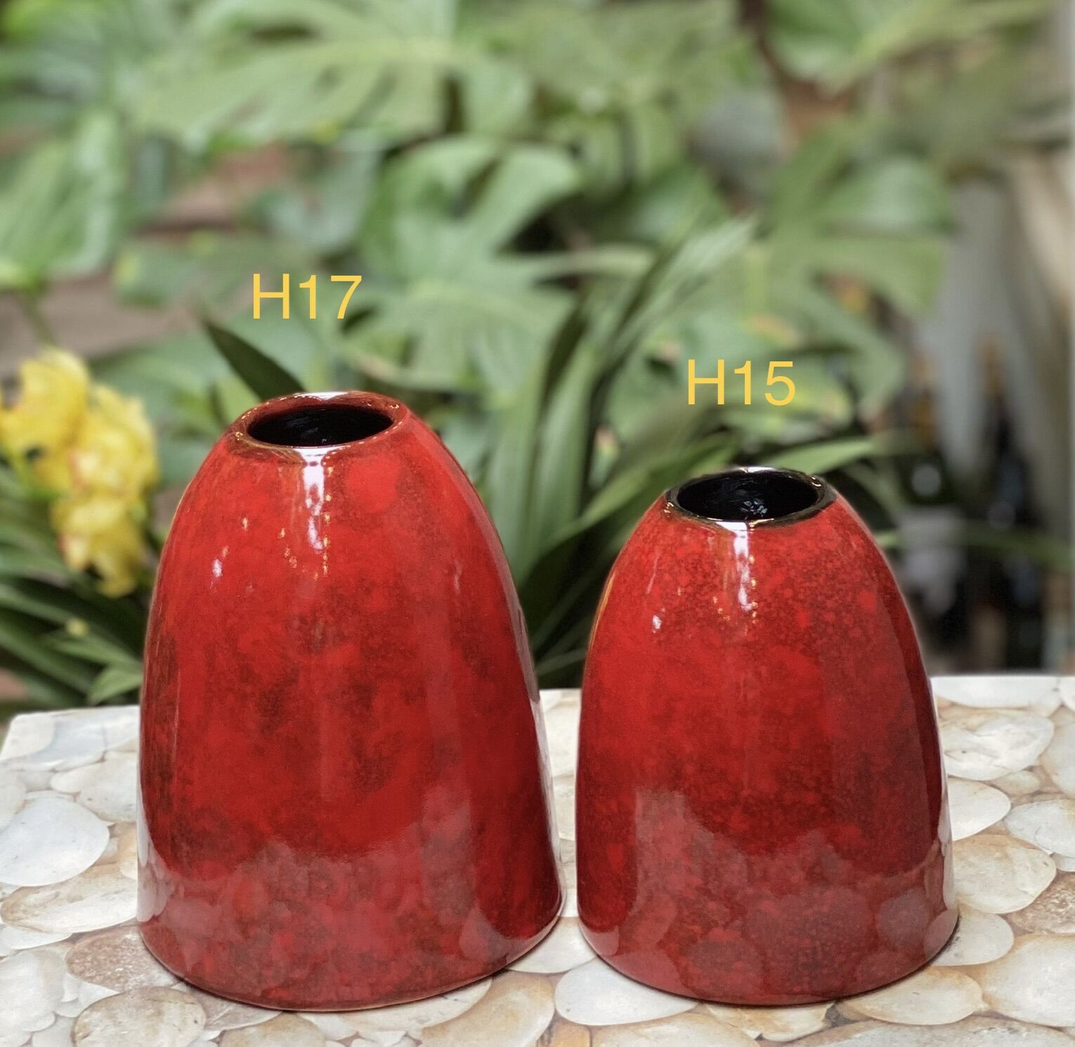Bình cắm hoa- decor dáng chuông mini. Gốm sứ Bát Tràng.