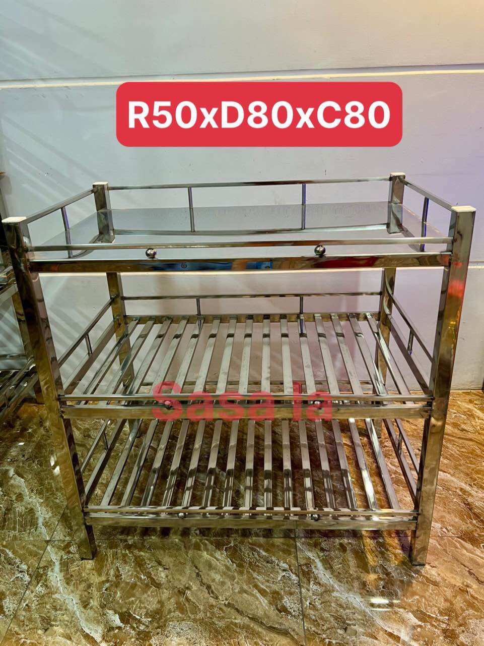 Kệ inox 3 tầng MS58-3T