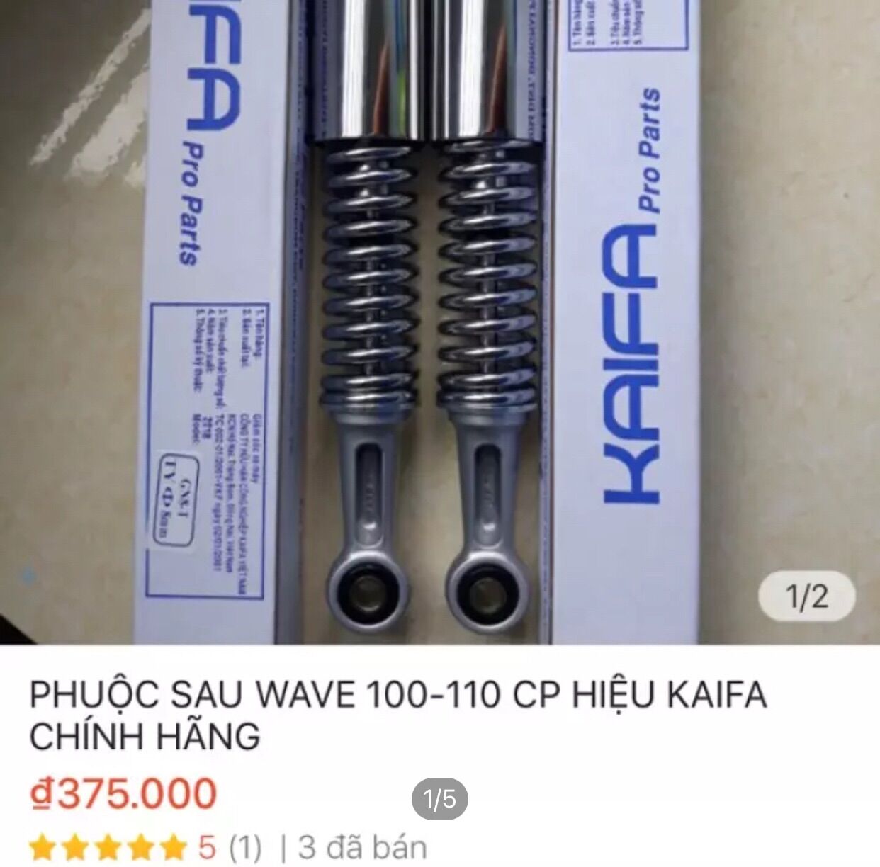 Giảm sóc sau wave thái /phuộc sau wave  kaifa