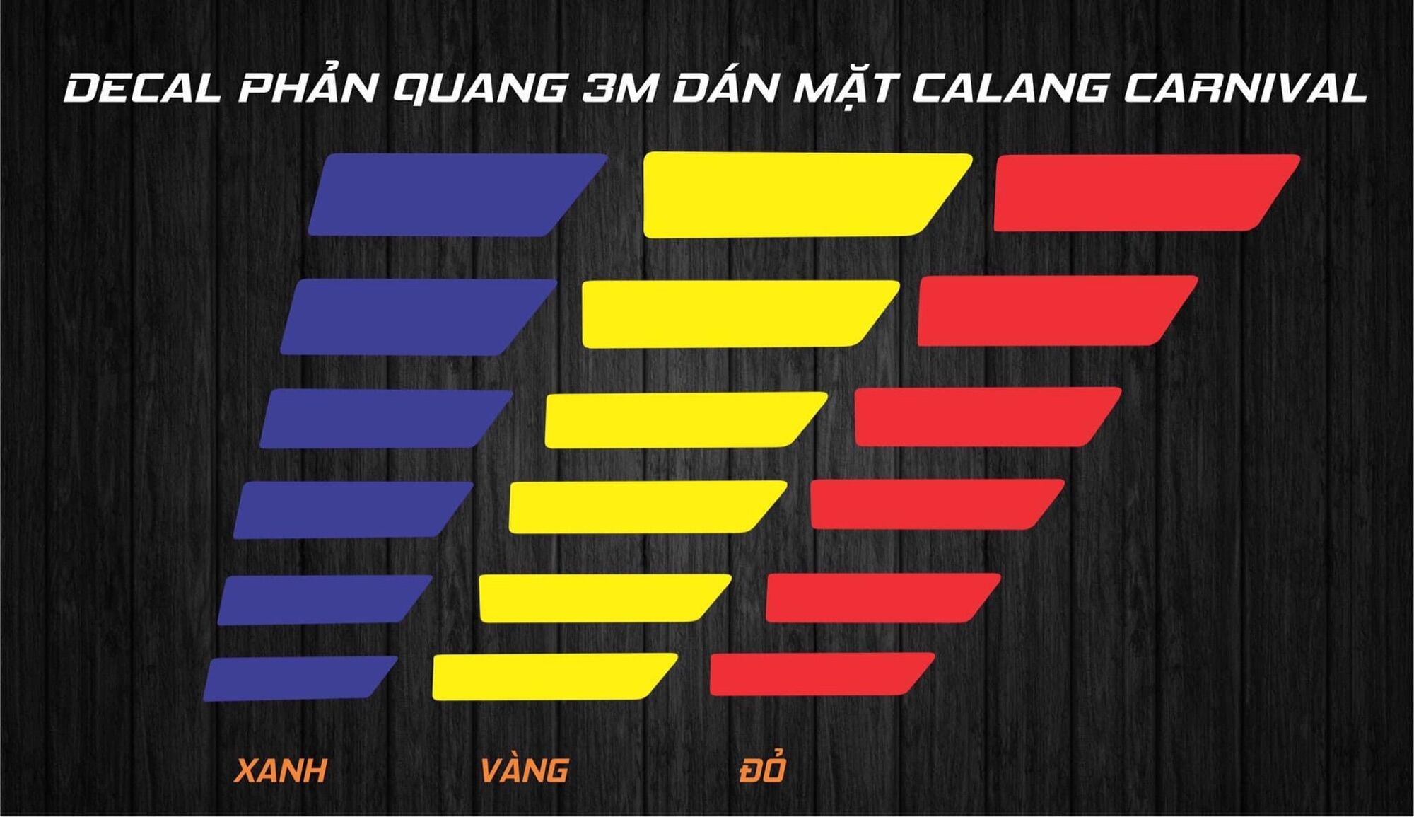 Decal dán mặt calang cho carnival