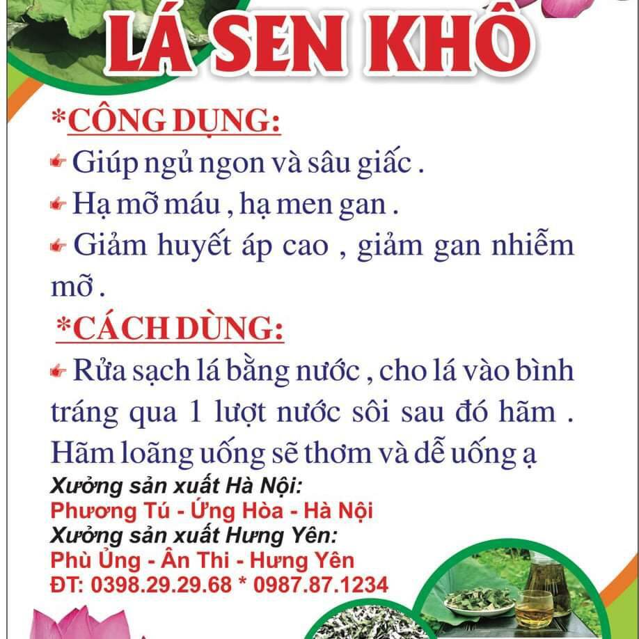 Lá sen khô giảm cân giảm mỡ 1kg