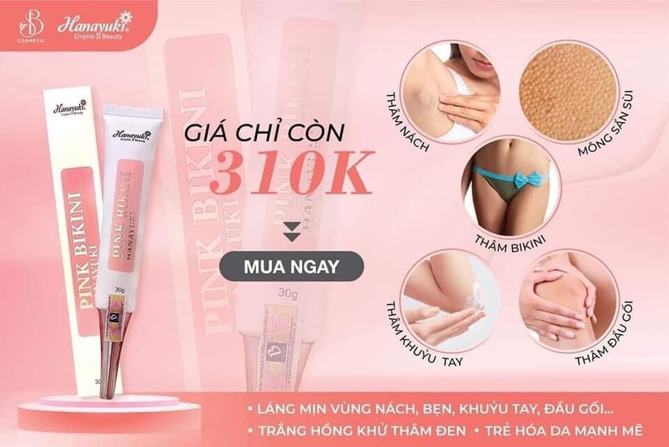 KEM HỒNG BIKINI HANAYUKI CHÍNH HÃNG CTY (Tuýp 30g)
