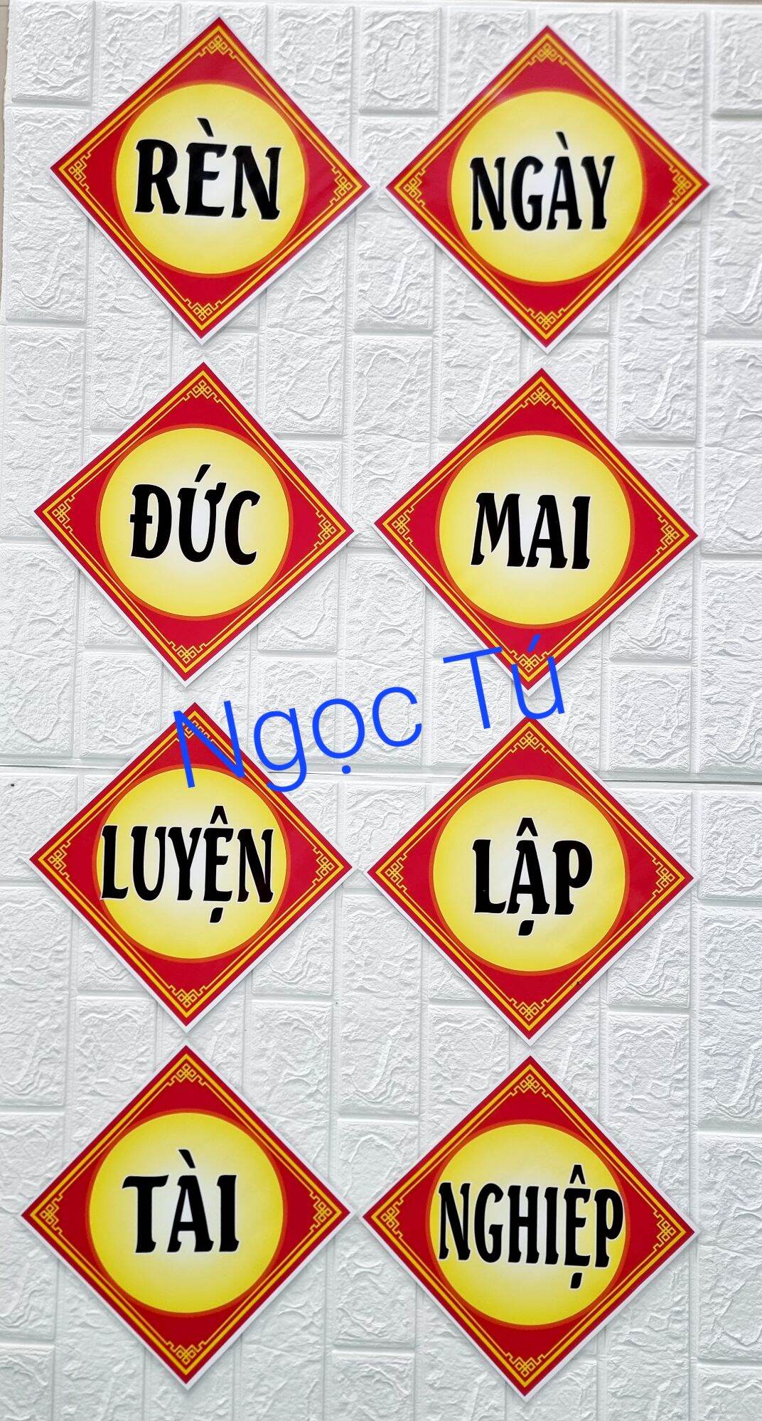 (Đồ dùng dạy học MCH) Khẩu hiệu trang trí lớp học .