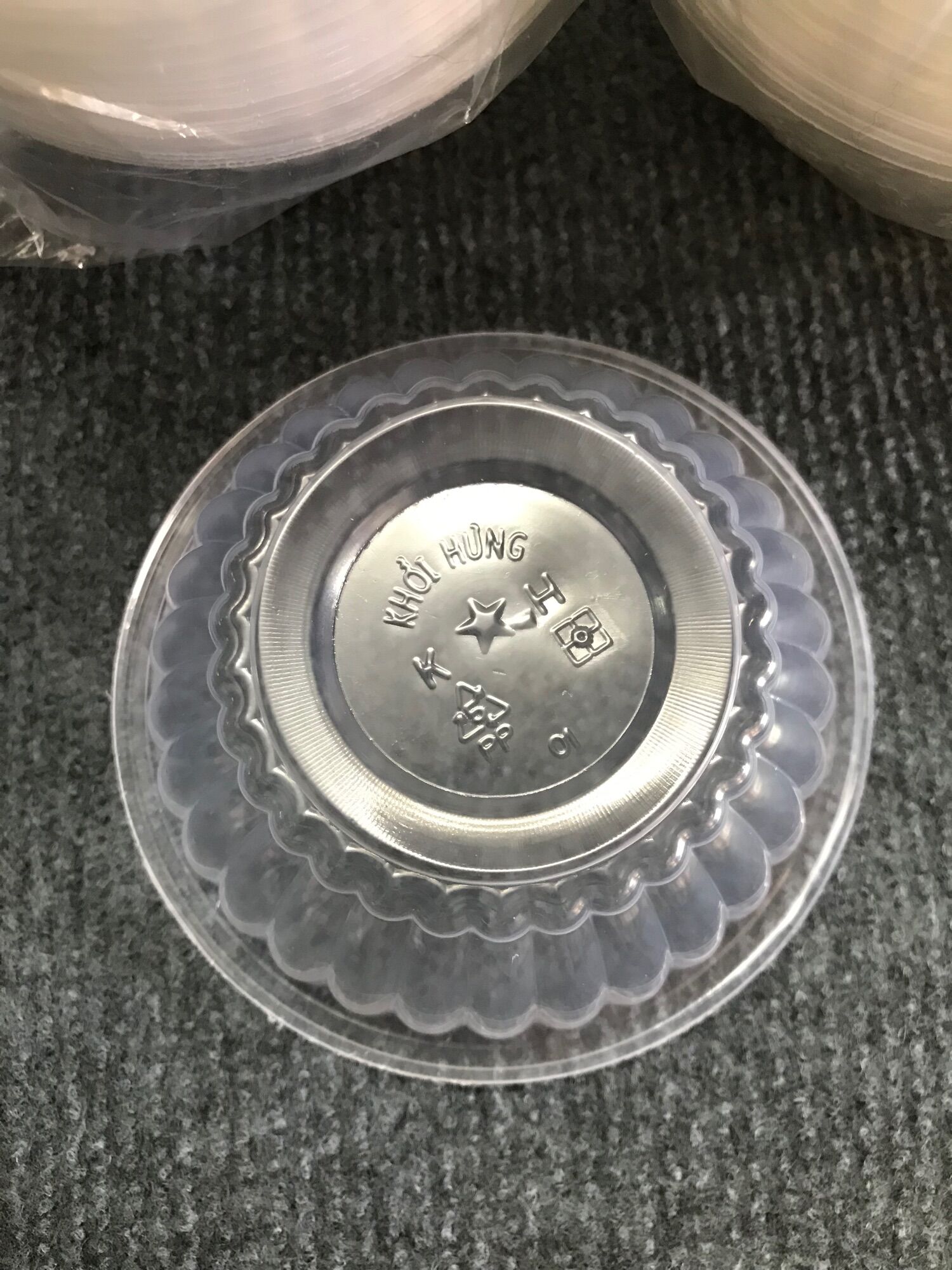 [HcM] Lố 50c Chén cơm 302 trong suốt dùng 1 lần