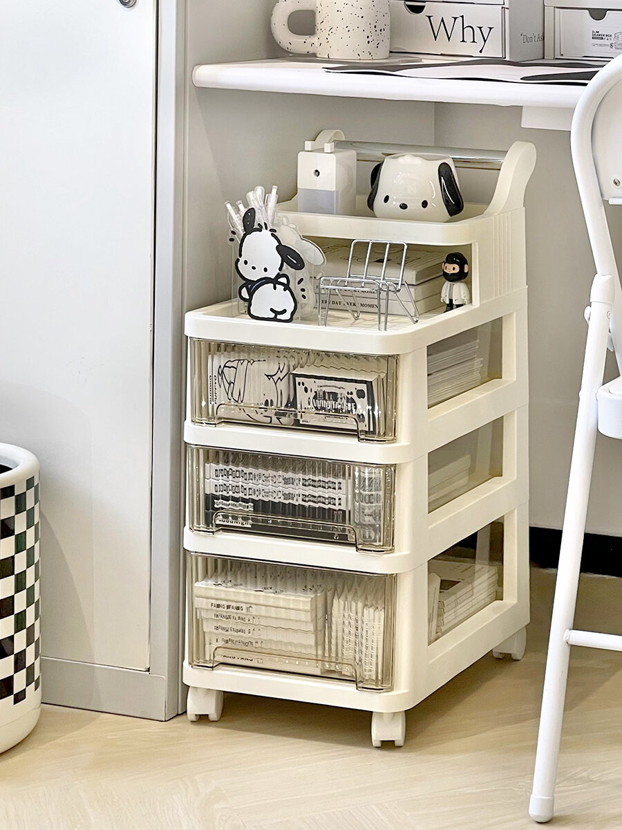 Student Dormitory Desk underneath Mobile Mini Cart Drawer Style Storage Rack Office Desk Bottom Storage Cabinet Organizer Giá 813,000 Đồng*Miễn phí vận chuyển
