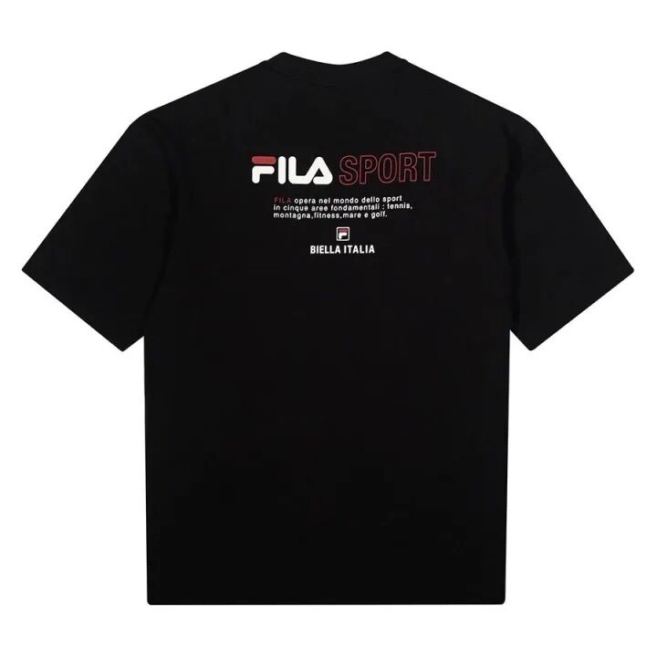 Áo thun unisex thể thao fila heritage logo rs1 - fs2rsd2118x-owh
