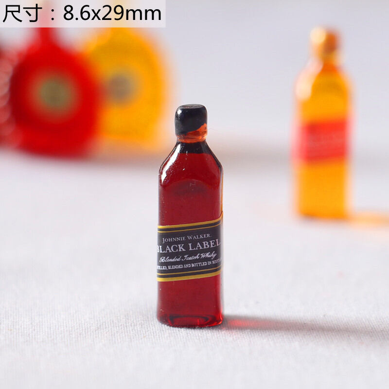 Mô phỏng bình rượu nổi tiếng thế giới bình rượu thu nhỏ mini đồ trang trí nhỏ rượu tây mô hình whisky xo tạo cảnh quan trang trí bằng nhựa