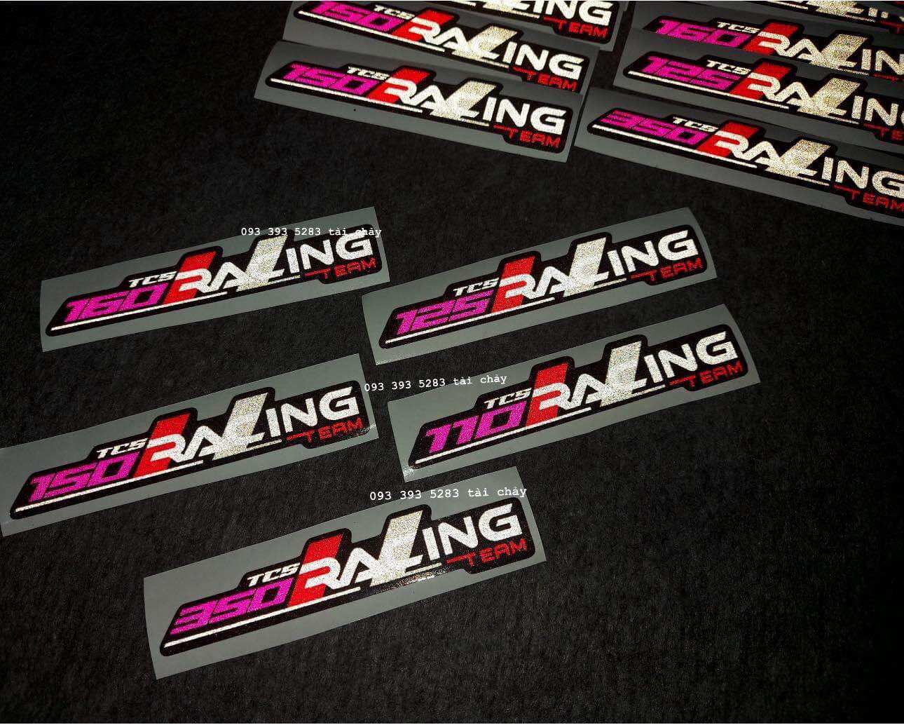 [ 1 MIẾNG ] TEM SỐ RACING DÀI 10CM 3M PHẢN QUANG DÁN TRANG TRÍ XE