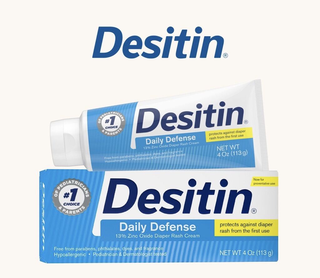 Hàng Mỹ Kem chống hăm tã Desitin Daily Defense Baby Diaper Rash Cream with