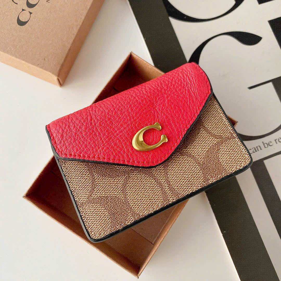 Ví C0a**ch Đựng Card nữ siêu xinh da phối Canvas