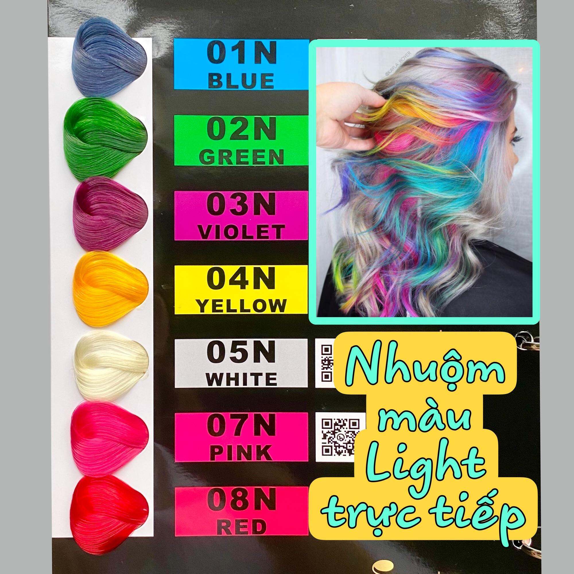 Kem Nhuộm Tóc Thảo Dược Phủ Bạc-Nhuộm LIGHT Trực Tiếp 3D VIL 120ml [Mua Sỉ 60 Tuýp Không Oxy Tặng Bảng Màu]