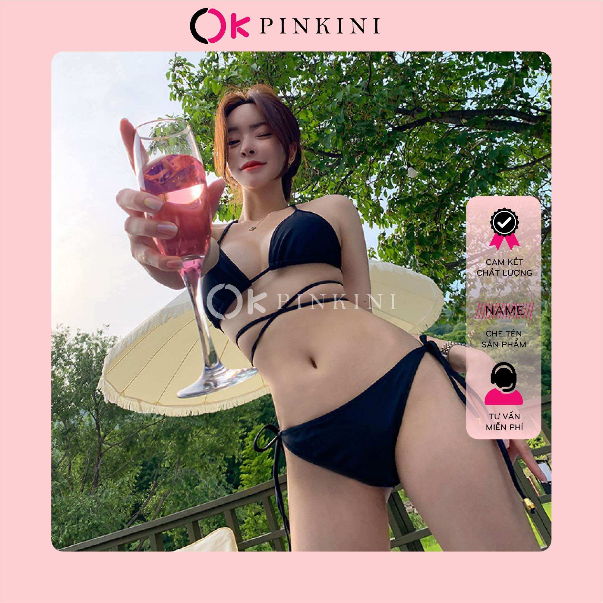 Bikini Đồ Bơi 2 Mảnh Tam Giác 20 Màu(Ảnh Thật)