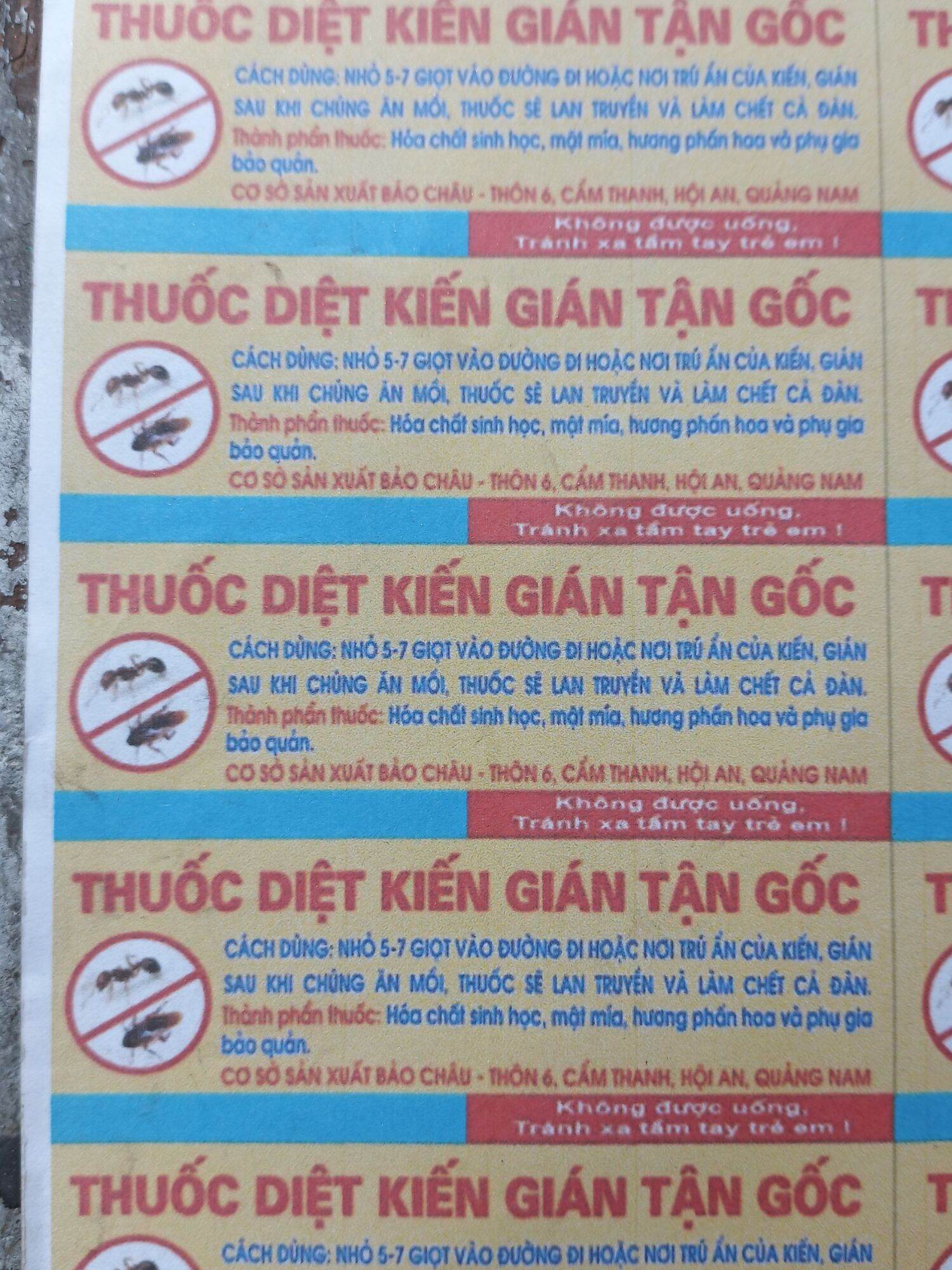 2 lọ thuốc diệt kiến gián sinh học bảo châu