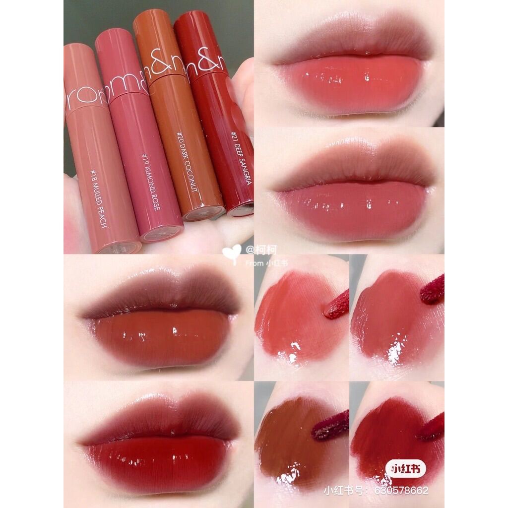 Son kem Tint Bóng Hàn Quốc Romand Juicy Lasting Tint 5.5g 13 19 20 21 23 28 29